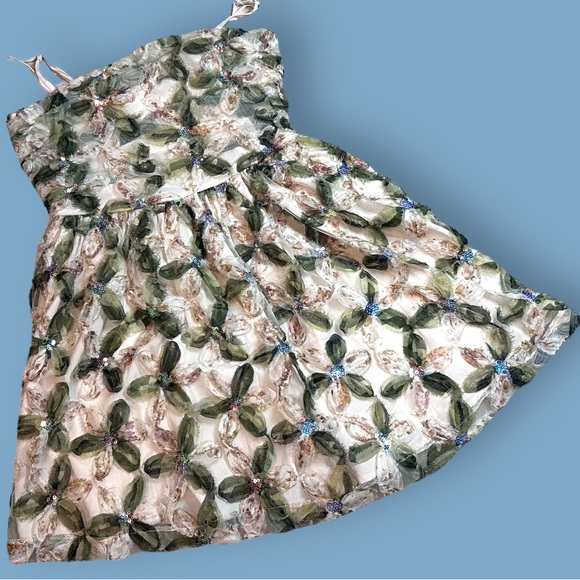 🎉HP🎉NWT Vernacular Sequin and Lace Spaghetti Strap Fairy Dress. Size Medium 🧚 - Picture 3 of 15